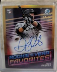 Gavin Sheets [Gold] #ROYF-GS Baseball Cards 2022 Bowman Rookie of the Year Favorites Autographs Prices