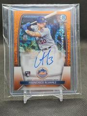 Francisco Alvarez [Orange] #BRA-FA Baseball Cards 2023 Bowman Chrome Rookie Mega Box Autographs Prices