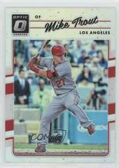 Mike Trout [Holo] #107 Baseball Cards 2017 Panini Donruss Optic Prices