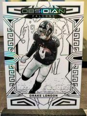 Drake London [Contra Electric Etch] #4 Football Cards 2023 Panini Obsidian Prices