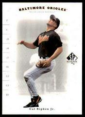 Cal Ripken Jr. #19 Baseball Cards 2001 SP Authentic Prices