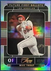 Mike Trout [Holo Gold] #FFB-5 Baseball Cards 2022 Panini Three and Two Future First Ballots Prices