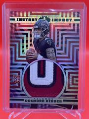 Desmond Ridder [Red and Blue] Football Cards 2022 Panini Illusions Instant Impact Prices