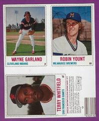 Garland, Whitfield, Yount [L Panel Hand Cut] Baseball Cards 1978 Hostess Prices