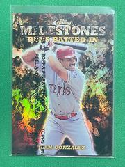Juan Gonzalez [w/ Coating] Baseball Cards 1999 Finest Milestones Prices