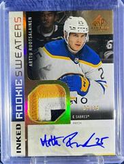 Arttu Ruotsalainen [Inked Patch Autograph] Hockey Cards 2021 SP Game Used Rookie Sweaters Prices