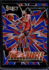 Jalen Green [Blue Prizm] Basketball Cards 2021 Panini Select Turbo Charged Prices