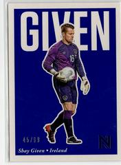 Shay Given [Blue] Soccer Cards 2017 Panini Nobility Prices