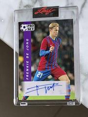 Frenkie de Jong [Purple] Soccer Cards 2022 Pro Set Autographs Prices