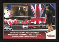 John Cena and AJ Lee Kiss [Blue] #64 Wrestling Cards 2013 Topps Best of WWE Prices