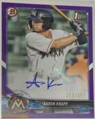 Aaron Knapp [Purple] #PA-AK Baseball Cards 2018 Bowman Paper Prospects Autographs Prices