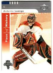 Roberto Luongo #41 Hockey Cards 2002 Upper Deck Piece of History Prices