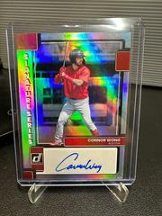 Connor Wong [Holo] #SIGS-CW Baseball Cards 2022 Panini Donruss Optic Signature Series Prices