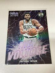 Jayson Tatum #18 Basketball Cards 2023 Panini Hoops High Voltage Prices