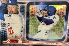 Mookie Betts [Red] #IVC-MB Baseball Cards 2021 Stadium Club Instavision Prices