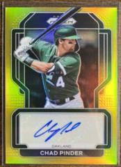 Chad Pinder [Gold Prizm] #S-CP Baseball Cards 2022 Panini Prizm Signatures Prices