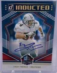 Zach Thomas [Autograph] #I-3 Football Cards 2023 Panini Donruss Inducted Prices