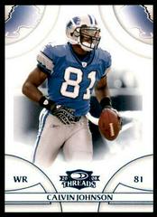 Calvin Johnson [Retail Blue] Football Cards 2008 Panini Donruss Threads Prices
