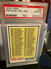 Checklist 364-484 #435 Baseball Cards 1978 Topps Prices