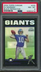 Eli Manning [Black Refractor] #205 Football Cards 2004 Topps Chrome Prices