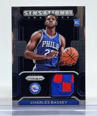 Charles Bassey #SW-CBS Basketball Cards 2021 Panini Prizm Sensational Swatches Prices
