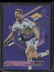 Duncan McGuire [Purple Refractor] #16 Soccer Cards 2023 Finest MLS Prices