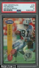 Tim Brown [Artist's Proof] Football Cards 1994 Sportflics Prices