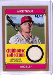 Mike Trout [Gold] #CCR-MT Baseball Cards 2023 Topps Heritage Clubhouse Collection Relics Prices