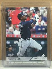 Ronald Acuna Baseball Cards 2018 Topps Now Moment of the Week Prices