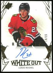 Lukas Reichel [Gold] #WOR-LR Hockey Cards 2022 SPx White Out Rookie Autographs Prices