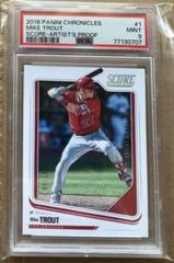 Mike Trout [Artist's Proof] #1 Baseball Cards 2018 Panini Chronicles Score Prices