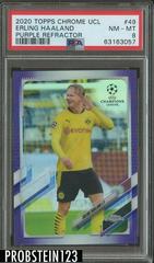 Erling Haaland [Purple] #49 Soccer Cards 2020 Topps Chrome UEFA Champions League Prices