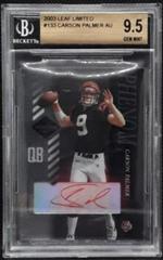 Carson Palmer [Autograph] #133 Football Cards 2003 Leaf Limited Prices