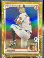 Carter Baumler [Gold Foil] #BD-117 Baseball Cards 2020 Bowman Draft 1st Edition Prices