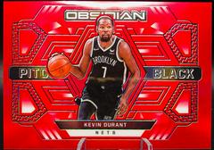 Kevin Durant [Red Flood] #7 Basketball Cards 2021 Panini Obsidian Pitch Black Prices