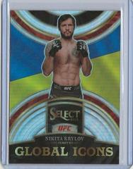 Nikita Krylov [Silver] #9 Ufc Cards 2023 Panini Select UFC Global Icons Prices
