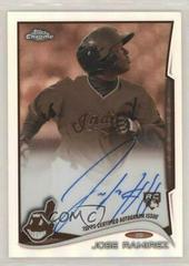 Jose Ramirez [Autograph Sepia Refractor] #45 Baseball Cards 2014 Topps Chrome Prices
