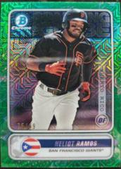 Heliot Ramos [Green Refractor] Baseball Cards 2020 Bowman Chrome Spanning the Globe Prices