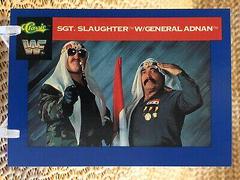 Sgt. Slaughter, Gen. Adnan Wrestling Cards 1991 Classic WWF Prices