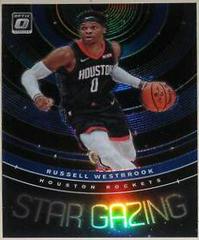 Russell Westbrook [Blue] #13 Basketball Cards 2019 Panini Donruss Optic Star Gazing Prices