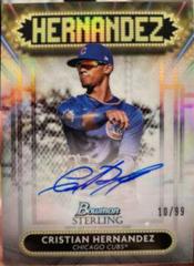 Cristian Hernandez Baseball Cards 2022 Bowman Sterling Signage Autographs Prices