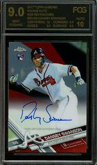 Dansby Swanson [Red Refractor] #RA-DS Baseball Cards 2017 Topps Chrome Rookie Autographs Prices