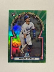 Miguel Vargas [Green] Baseball Cards 2023 Bowman Chrome Rookie of the Year Favorites Prices