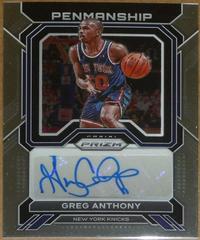 Greg Anthony Basketball Cards 2022 Panini Prizm Penmanship Autographs Prices