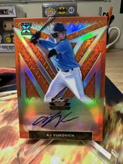 AJ Vukovich [Orange] Baseball Cards 2020 Leaf Valiant Autographs Prices