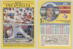 Pete Incaviglia #290 Baseball Cards 1991 Fleer Prices