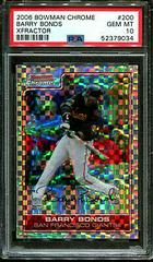 Barry Bonds [Xfractor] Baseball Cards 2006 Bowman Chrome Prices