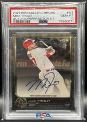Mike Trout #BBA-MT Baseball Cards 2022 Topps Chrome Ben Baller Autographs Prices