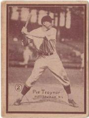 Pie Traynor [Hand Cut] #2 Baseball Cards 1931 W517 Prices