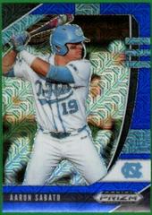 Aaron Sabato [Blue Mojo Prizm] #PDP27 Baseball Cards 2020 Panini Prizm Draft Picks Prices